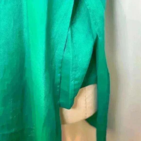 NWT Chico’s 100% Linen Side-Slit Tunic in Congo Green (Size XL/3) - Picture 6 of 16